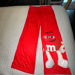 M&M’s‎ Ladies Red Lounge PJ Pants Medium